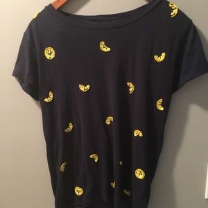 super cute j-crew lemon tee